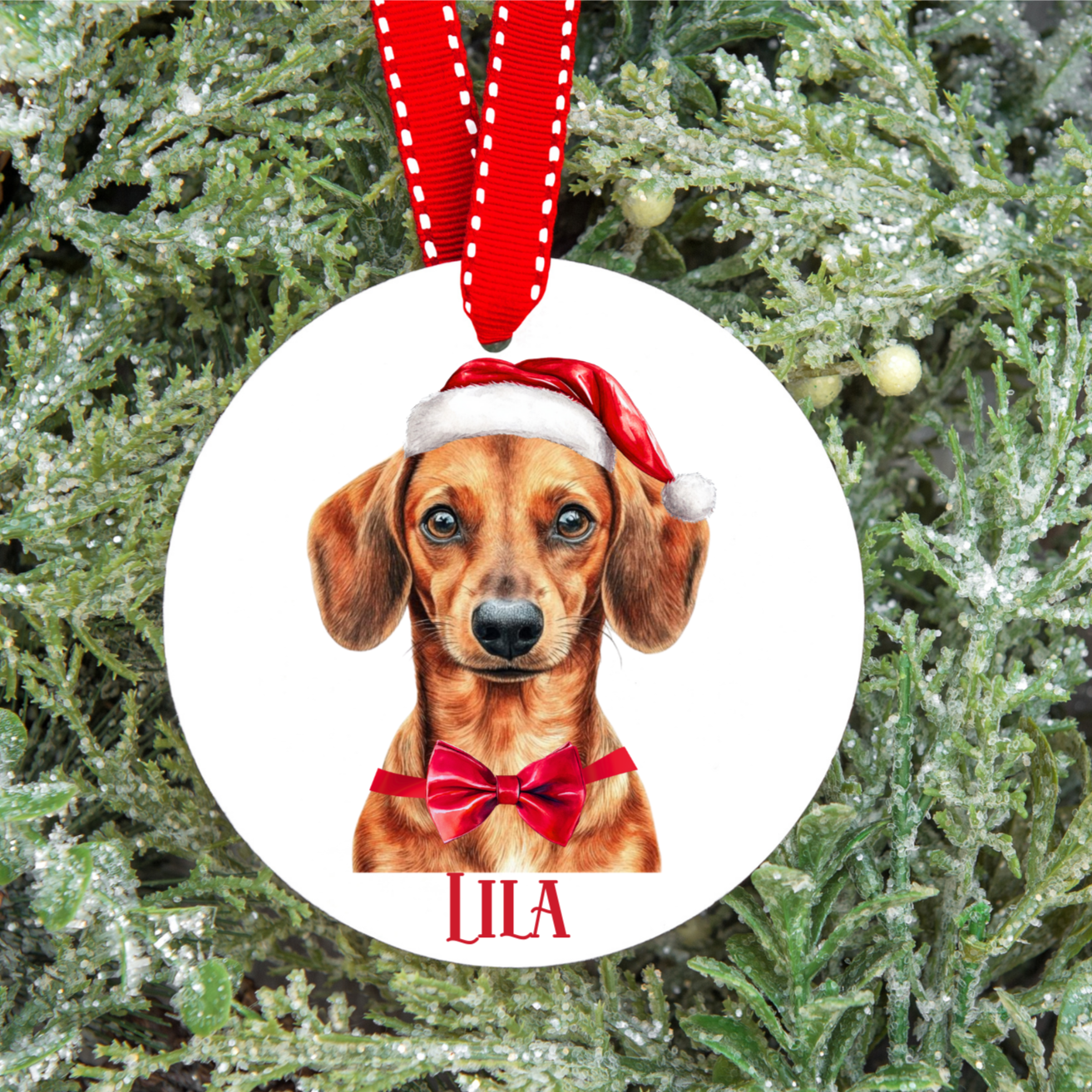 Personalised Dog Christmas Tree Decoration