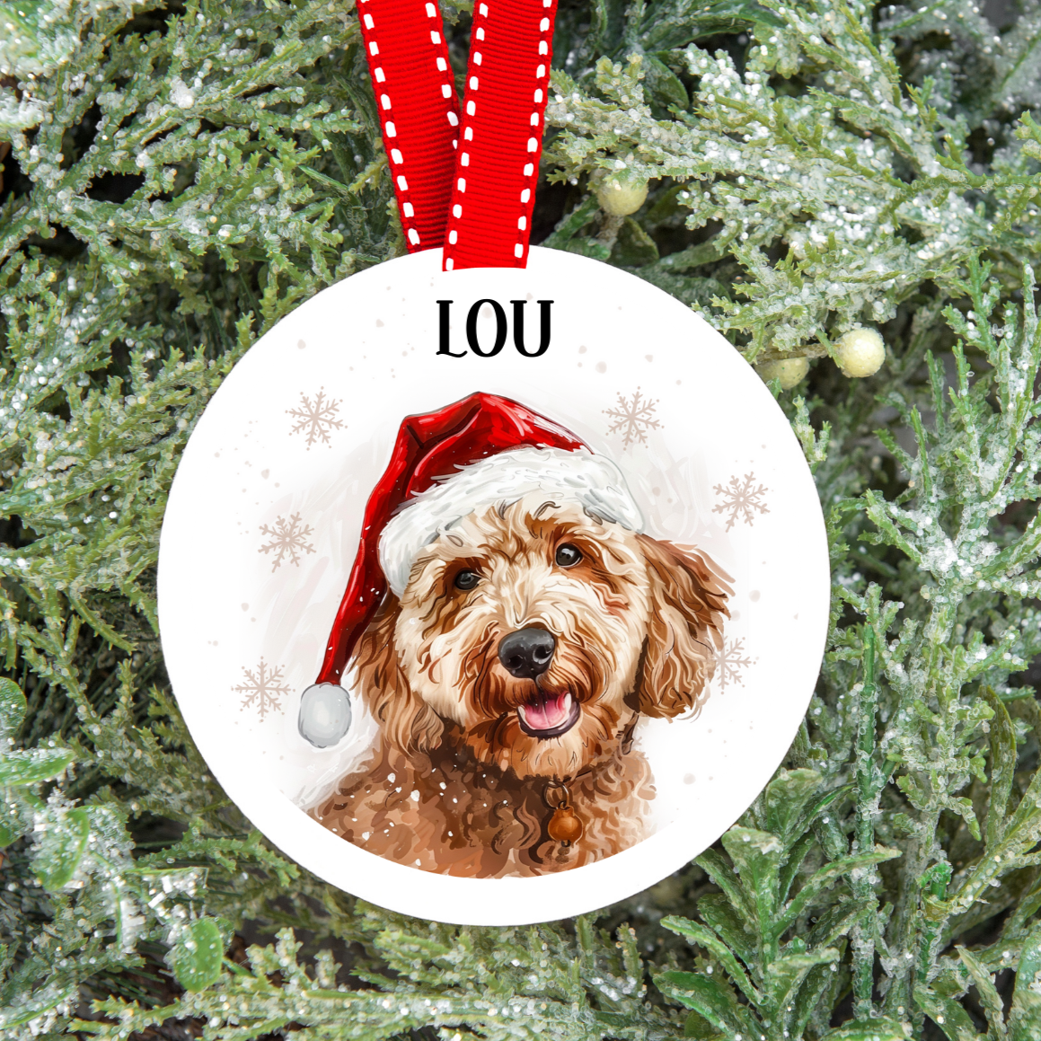 Personalised Dog Christmas Tree Decoration