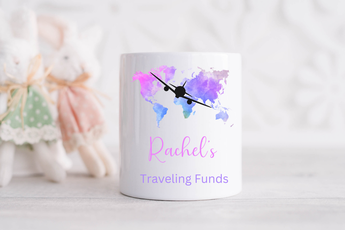 Personalised Travel Fund Money Box