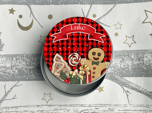 Personalised Christmas Treat Tin