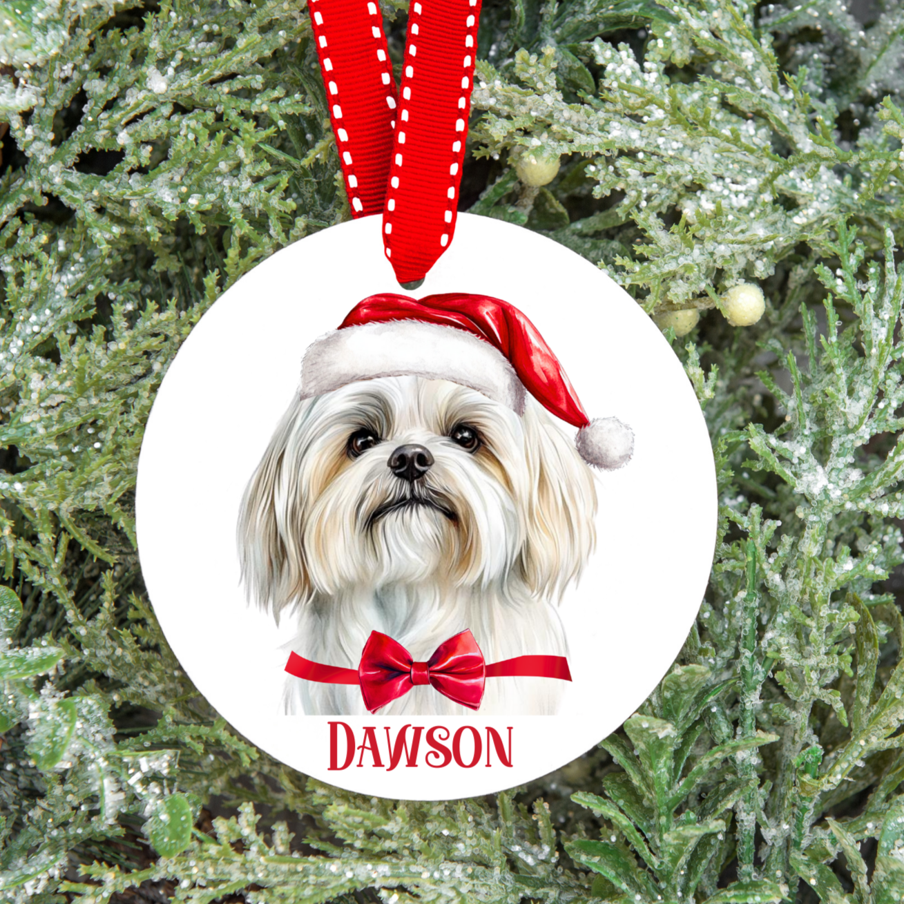 Personalised Dog Christmas Tree Decoration