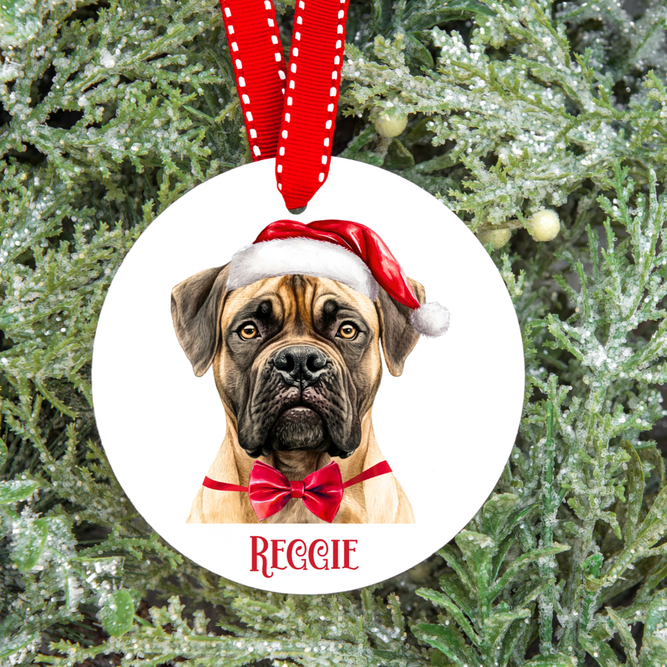 Personalised Dog Christmas Tree Decoration