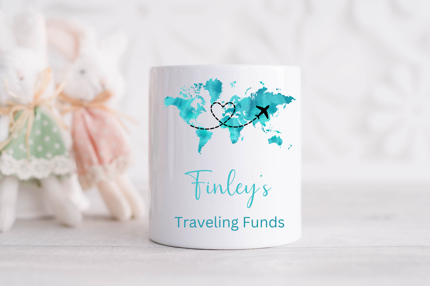 Personalised Travel Fund Money Box