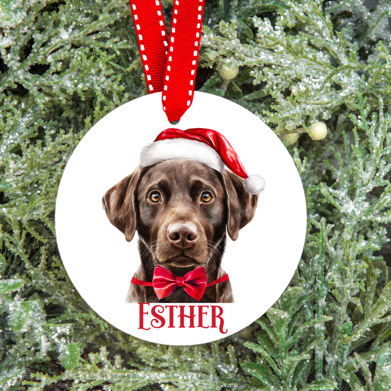 Personalised Dog Christmas Tree Decoration