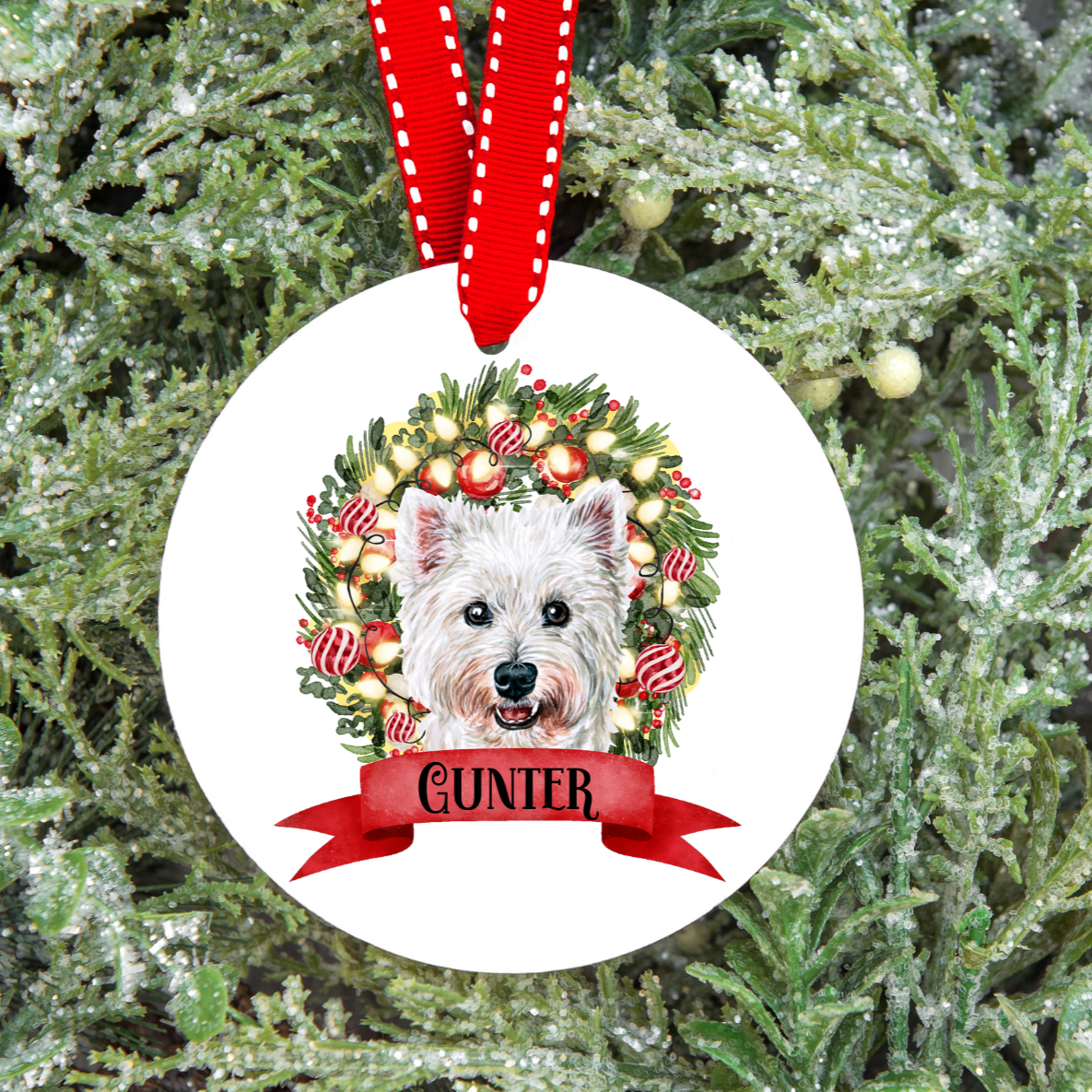 Personalised Dog Christmas Tree Decoration