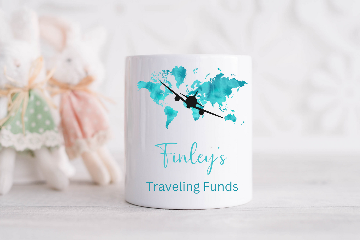 Personalised Travel Fund Money Box