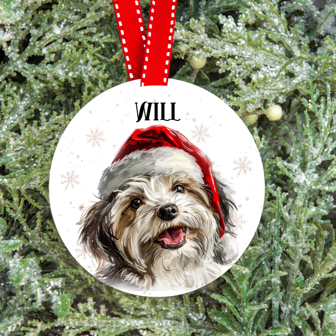 Personalised Dog Christmas Tree Decoration