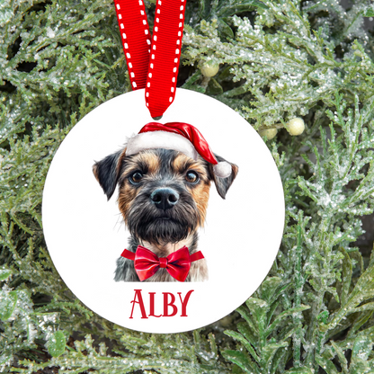 Personalised Dog Christmas Tree Decoration