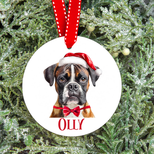 Personalised Dog Christmas Tree Decoration