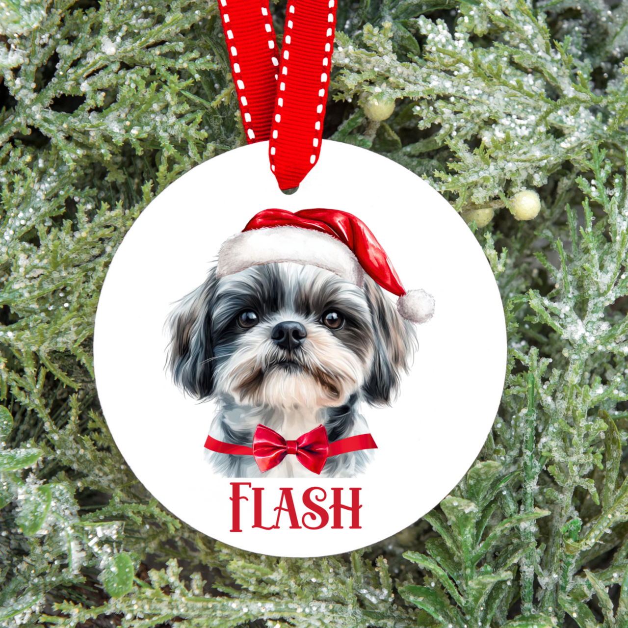 Personalised Dog Christmas Tree Decoration