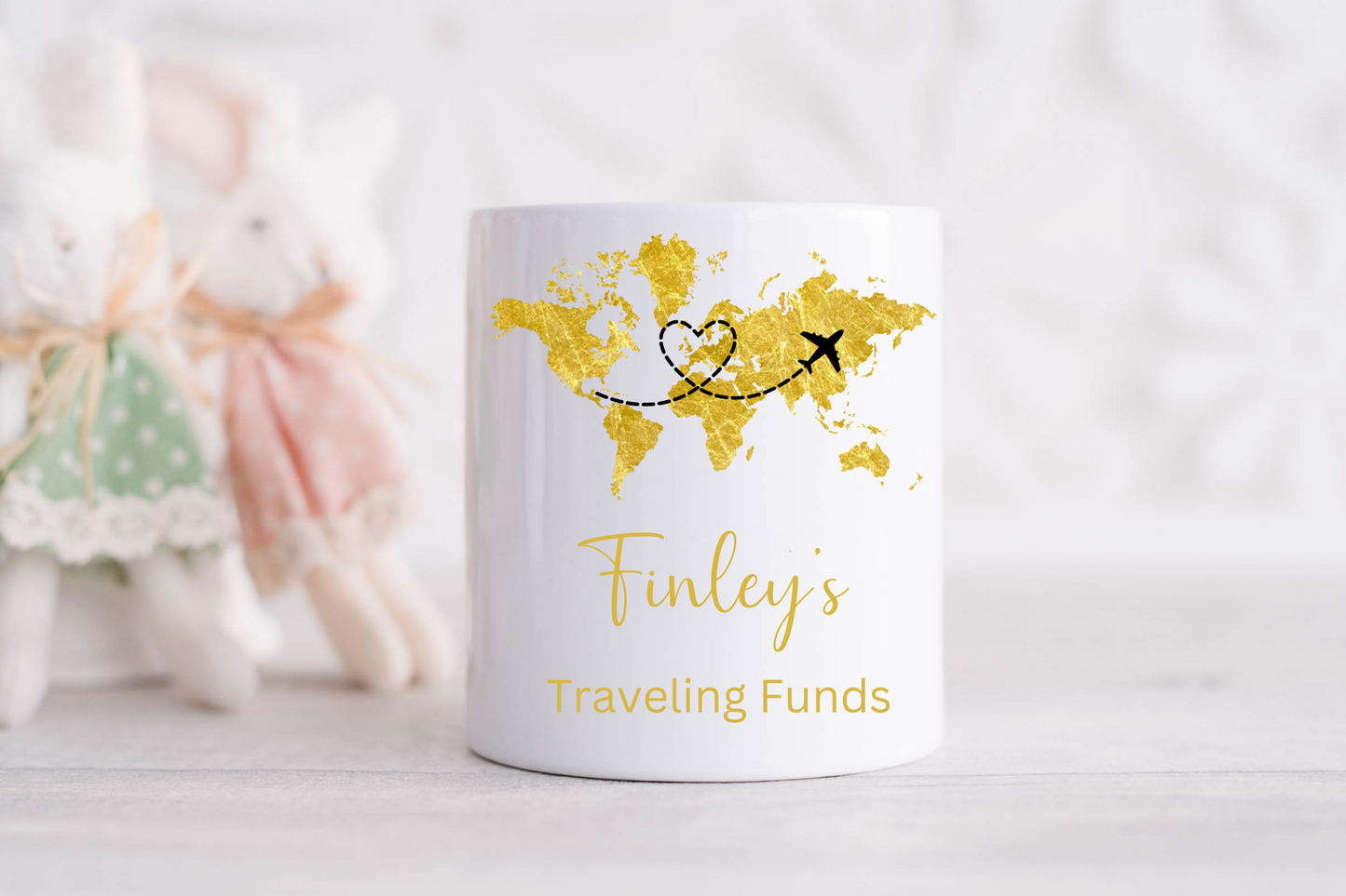 Personalised Travel Fund Money Box