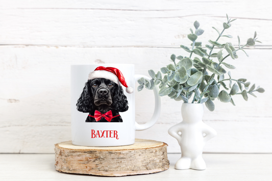 Personalised Christmas Dog Mug