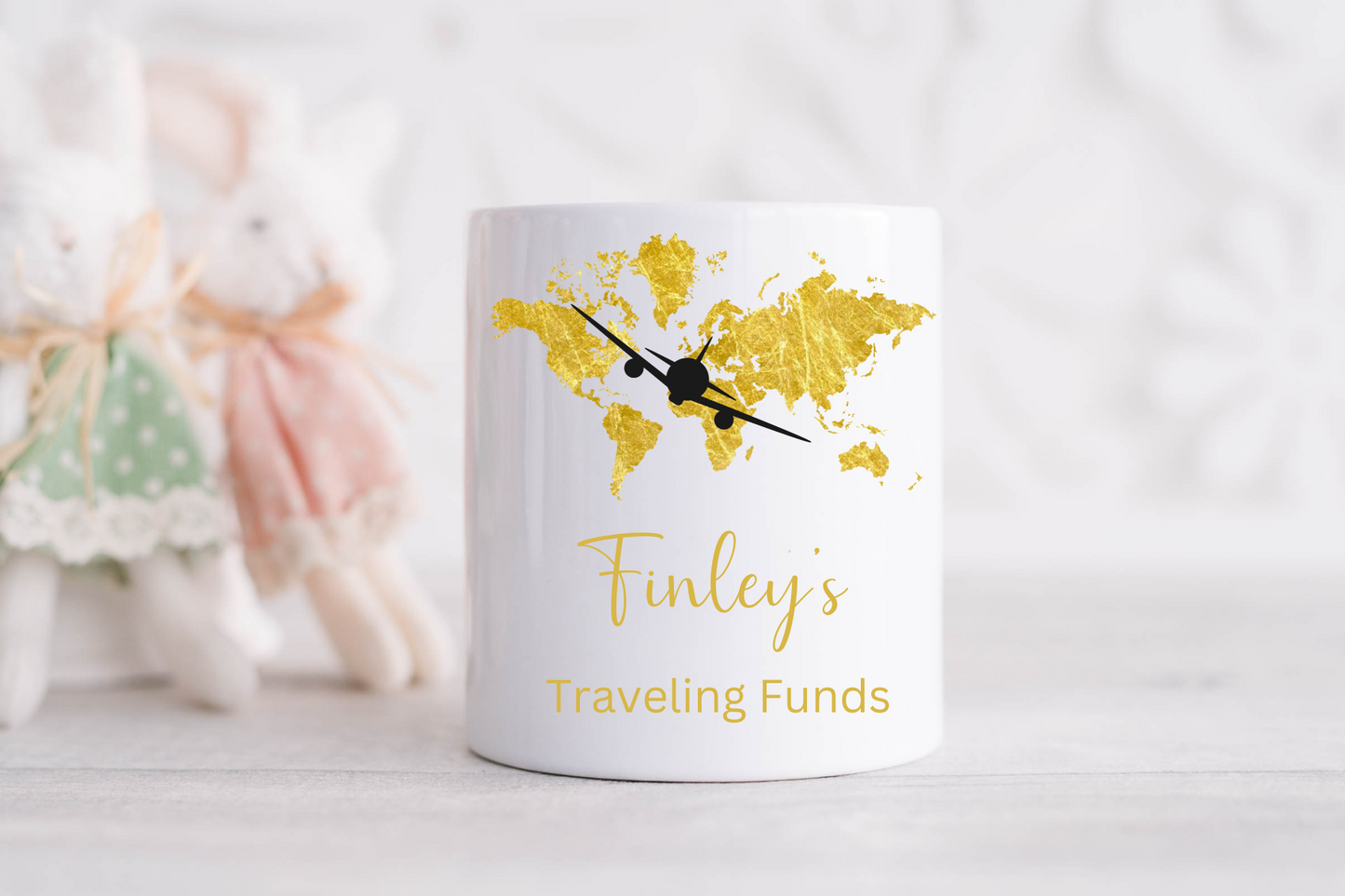 Personalised Travel Fund Money Box