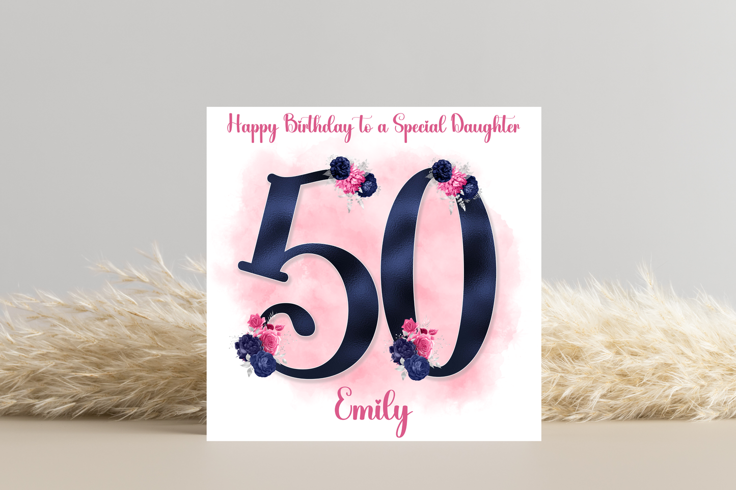 Personalised 50th Birthday Card