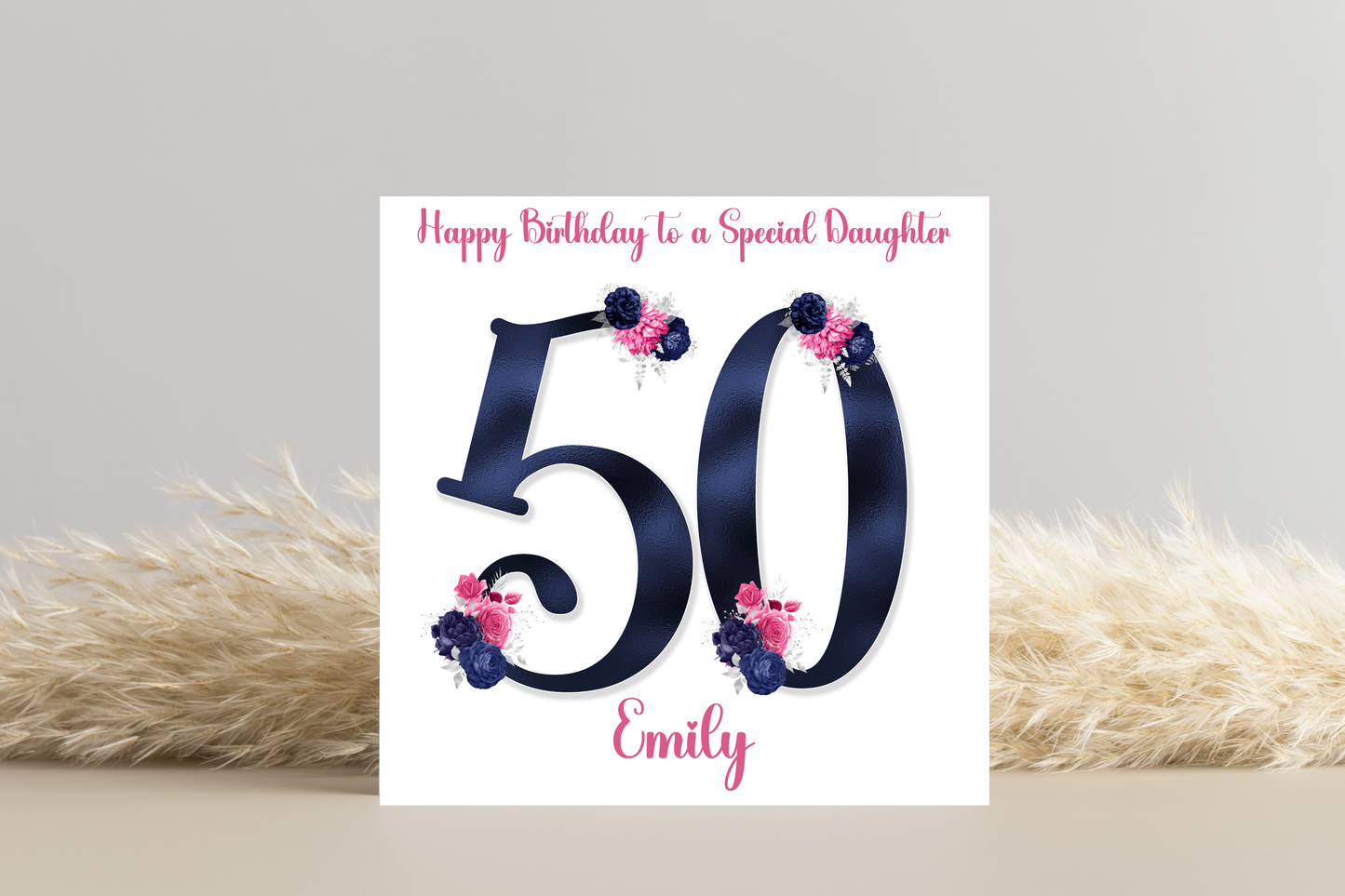 Personalised 50th Birthday Card