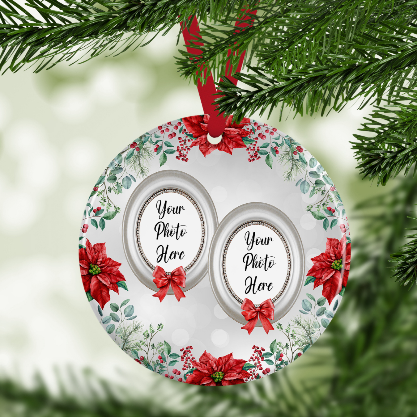 Photo Memorial Christmas Tree Decoration