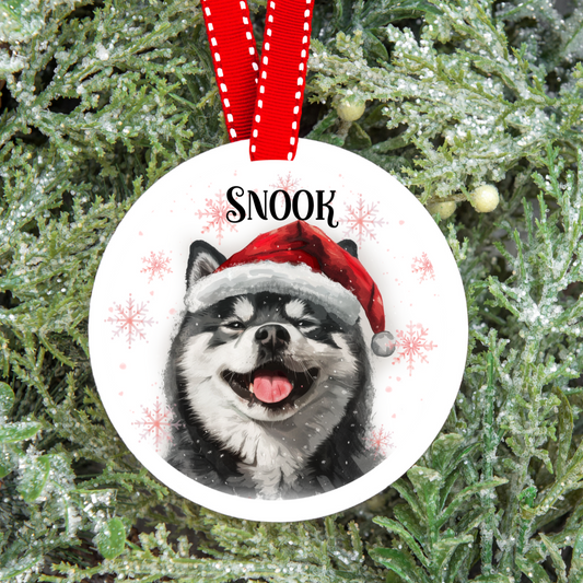 Personalised Dog Christmas Tree Decoration