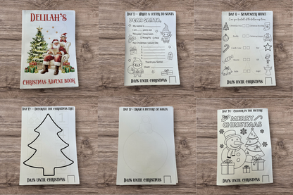 Personalised Christmas Advent Activity Book