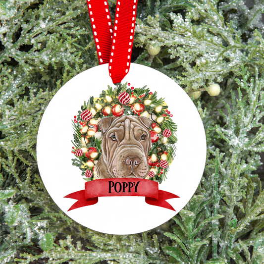 Personalised Dog Christmas Tree Decoration