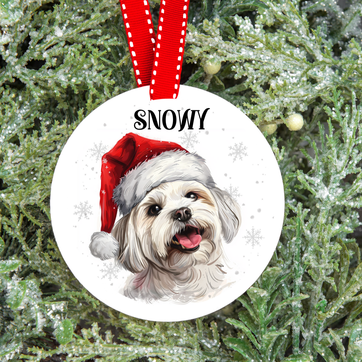 Personalised Dog Christmas Tree Decoration