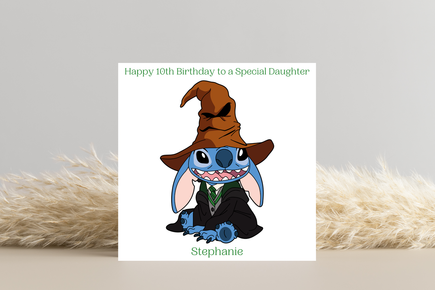 Personalised Stitch Character Card | Wizard Uniform