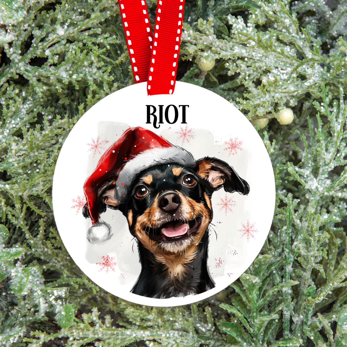 Personalised Dog Christmas Tree Decoration