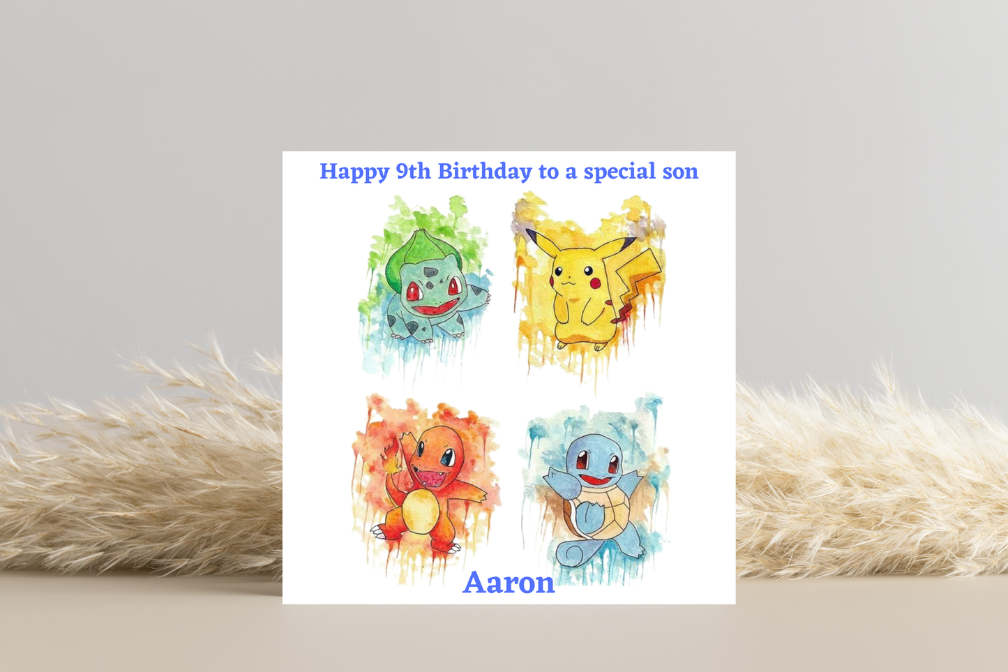 Personalised Pokemon Birthday Card