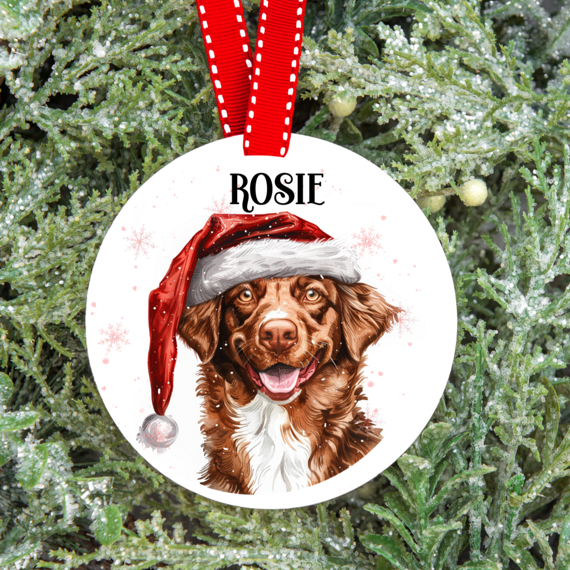 Personalised Dog Christmas Tree Decoration