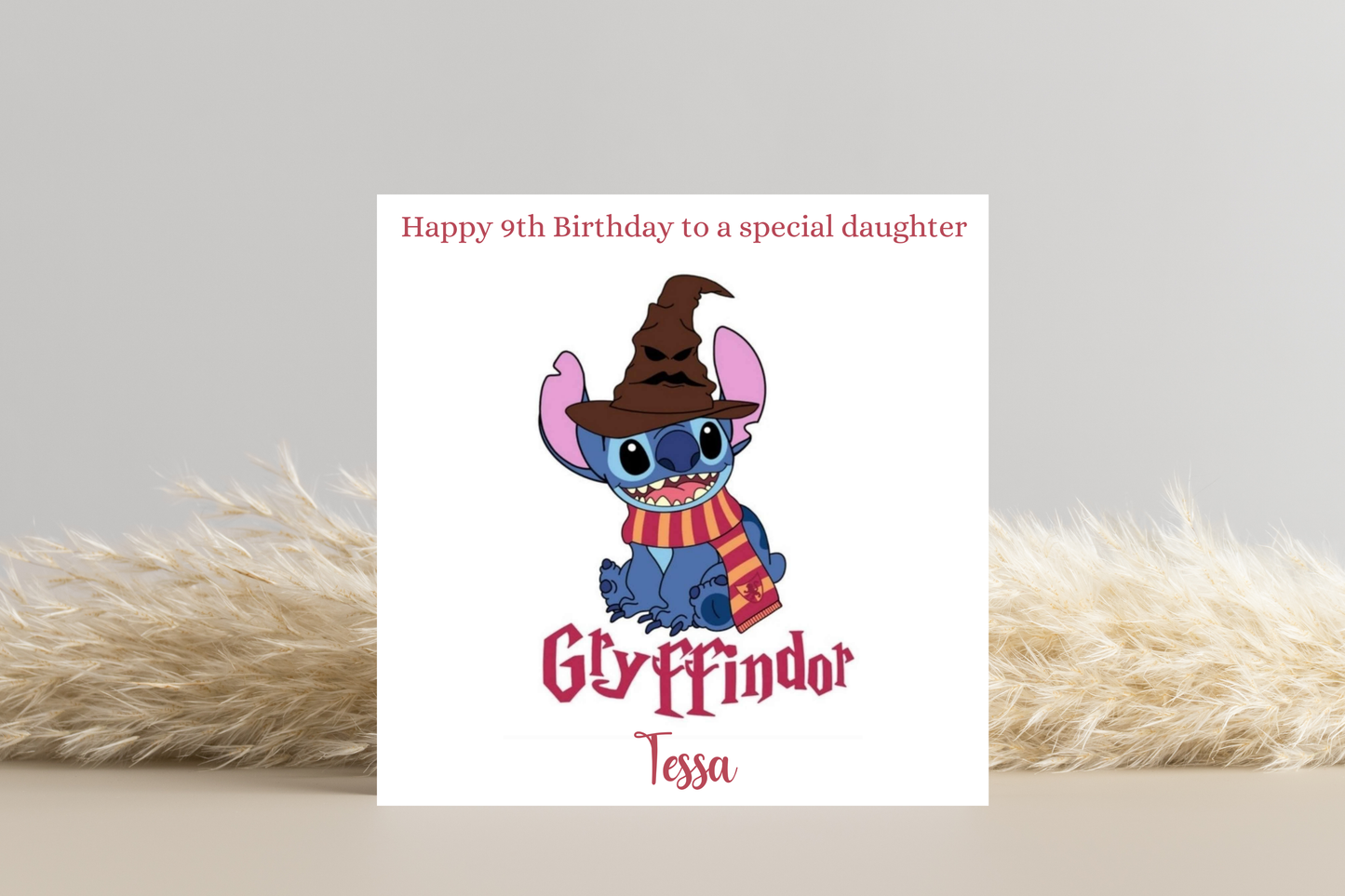 Personalised Stitch Character Card | Wizard