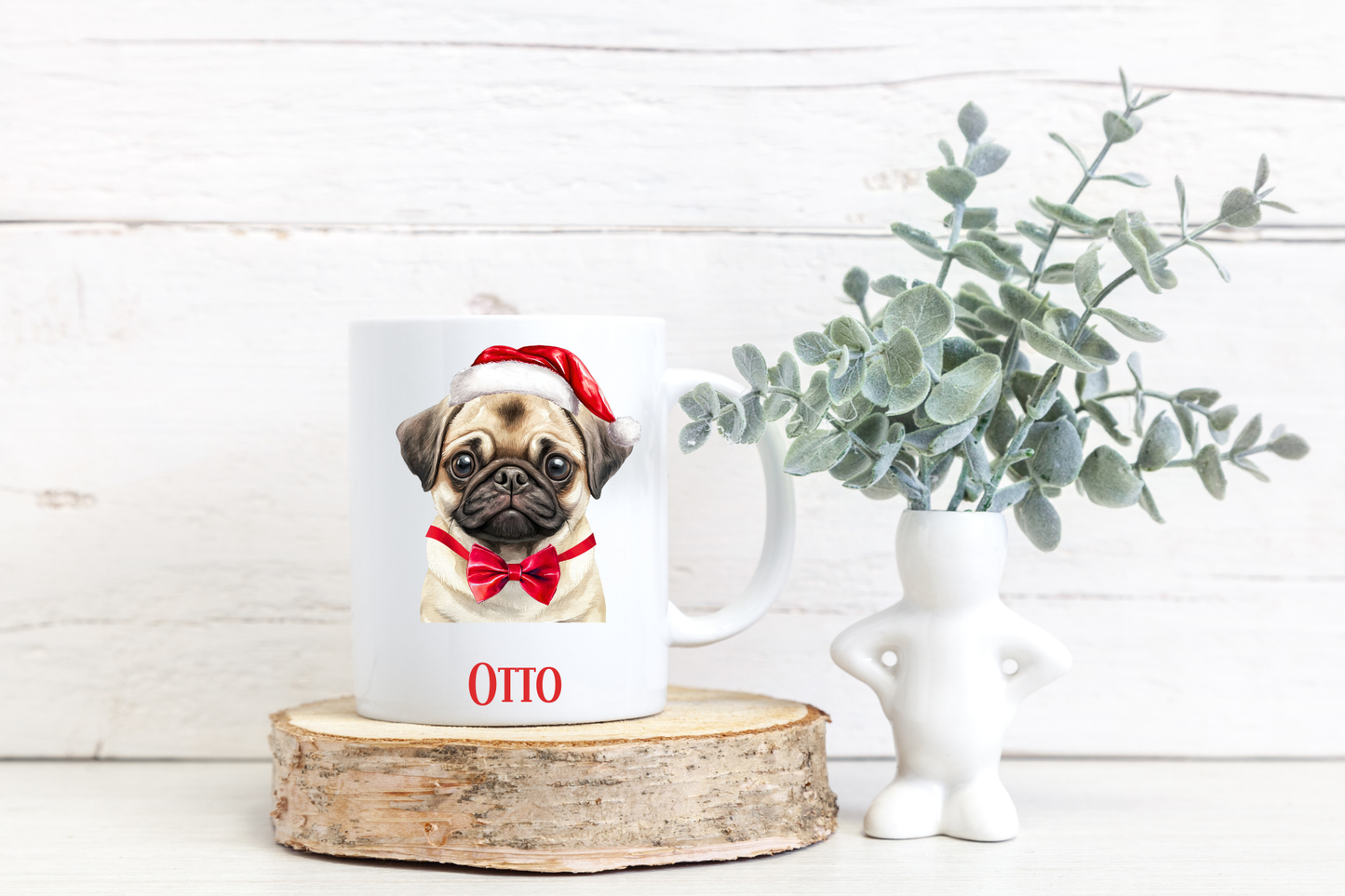 Personalised Christmas Dog Mug