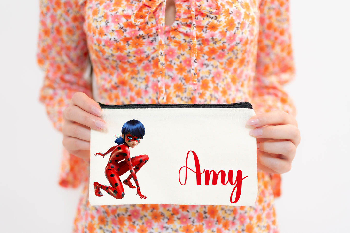 Personalised Mysterious Ladybug Pencil Case Accessory Bag