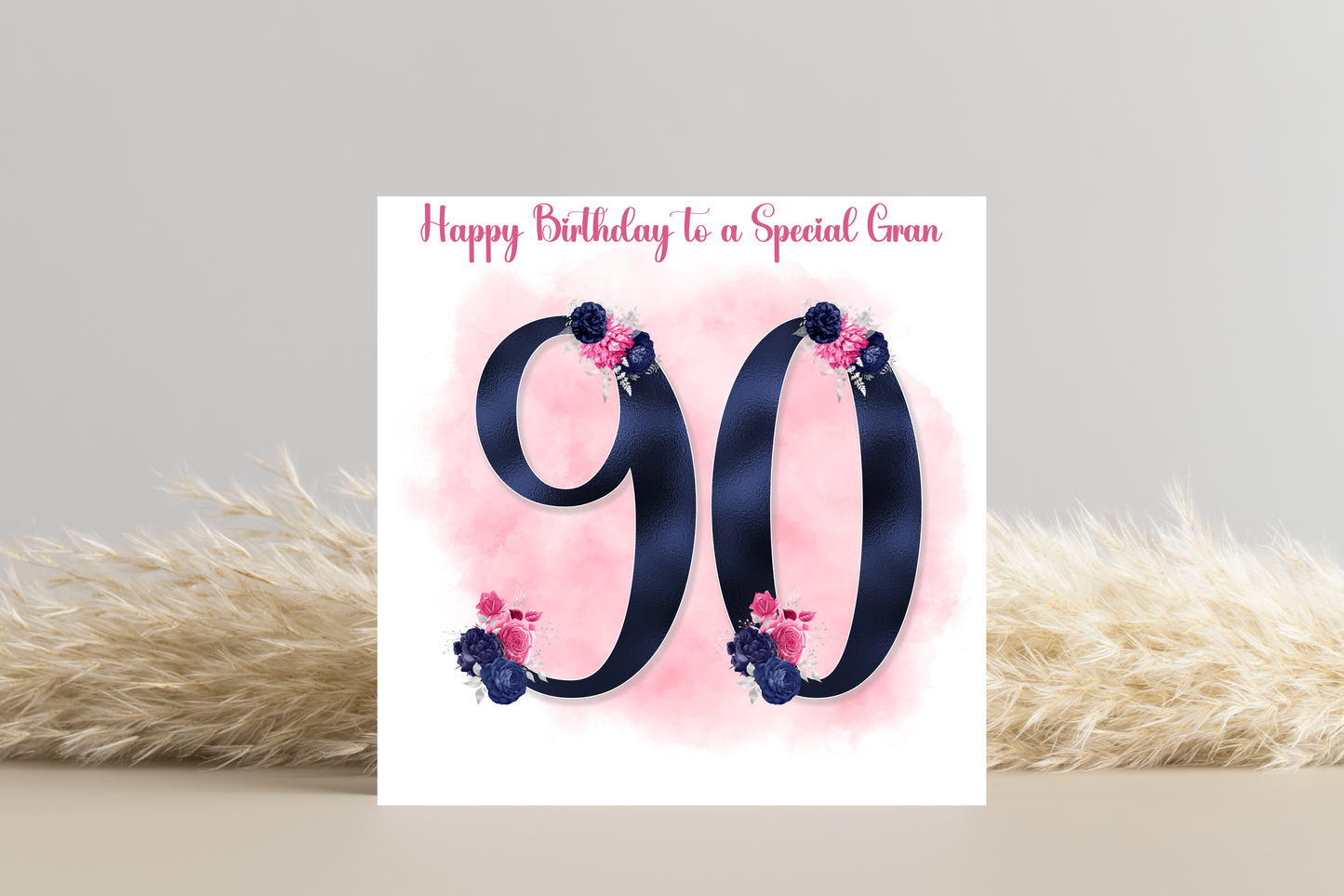 Personalised 90th Birthday Card