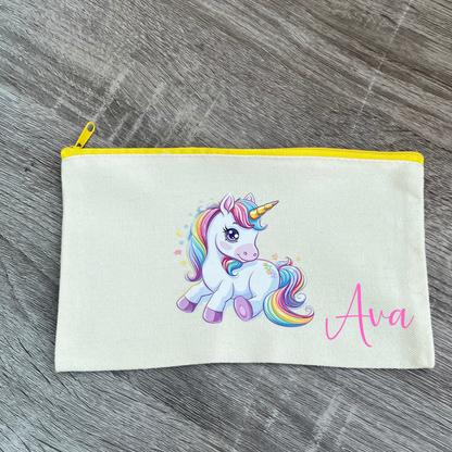 Personalised Unicorn Pencil Case