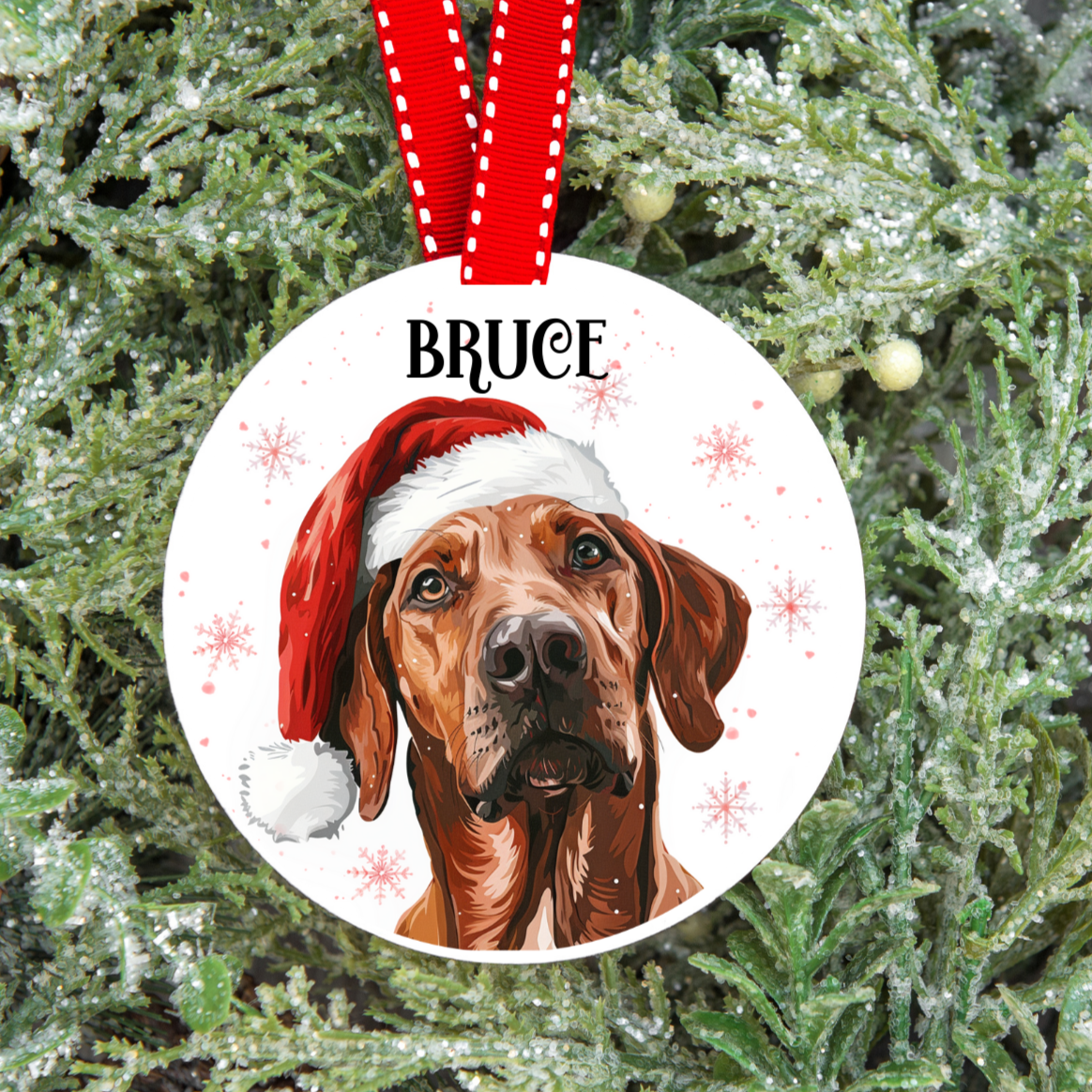 Personalised Dog Christmas Tree Decoration