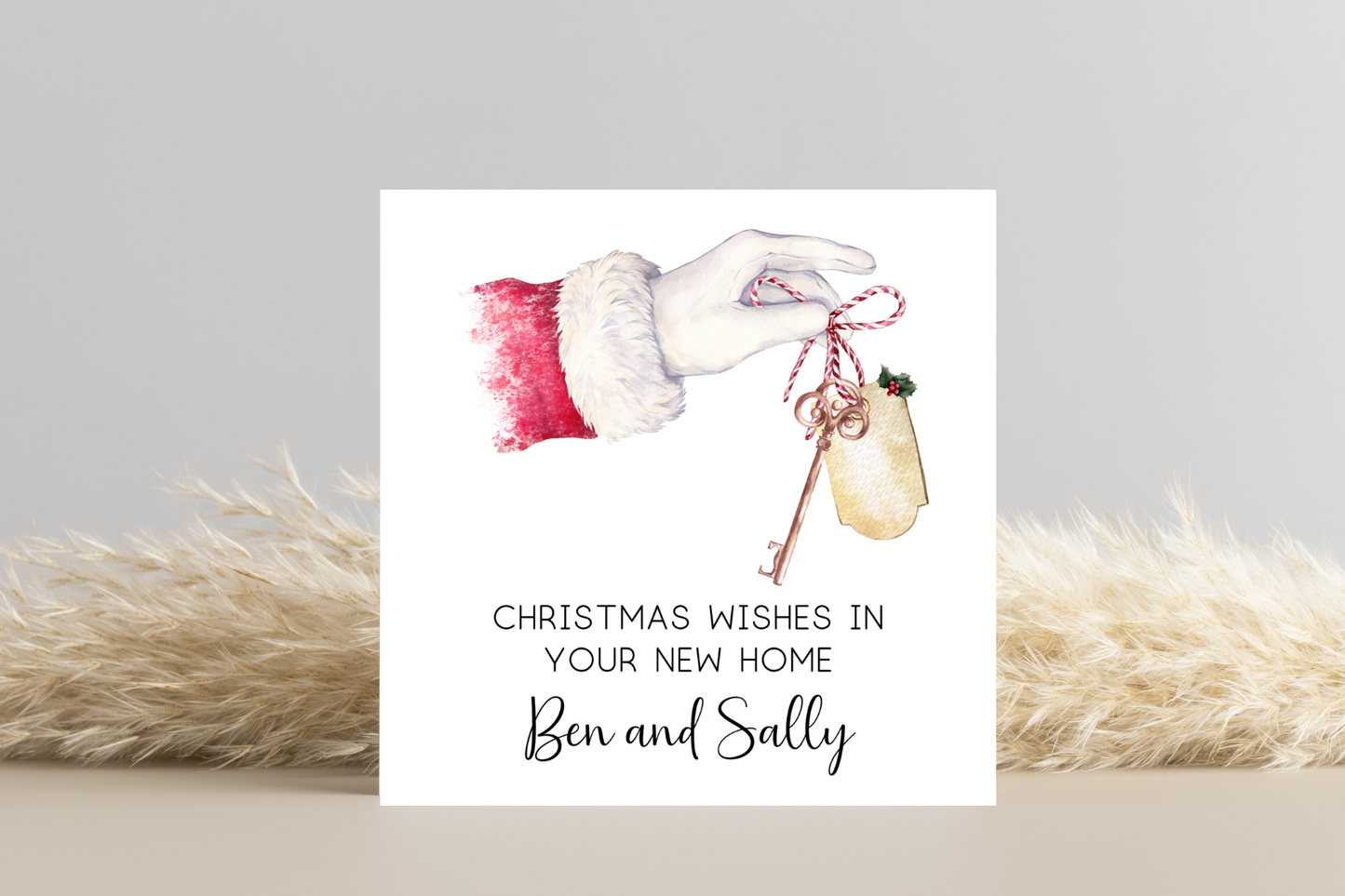 Personalised Christmas Wishes in your new home Christmas Card