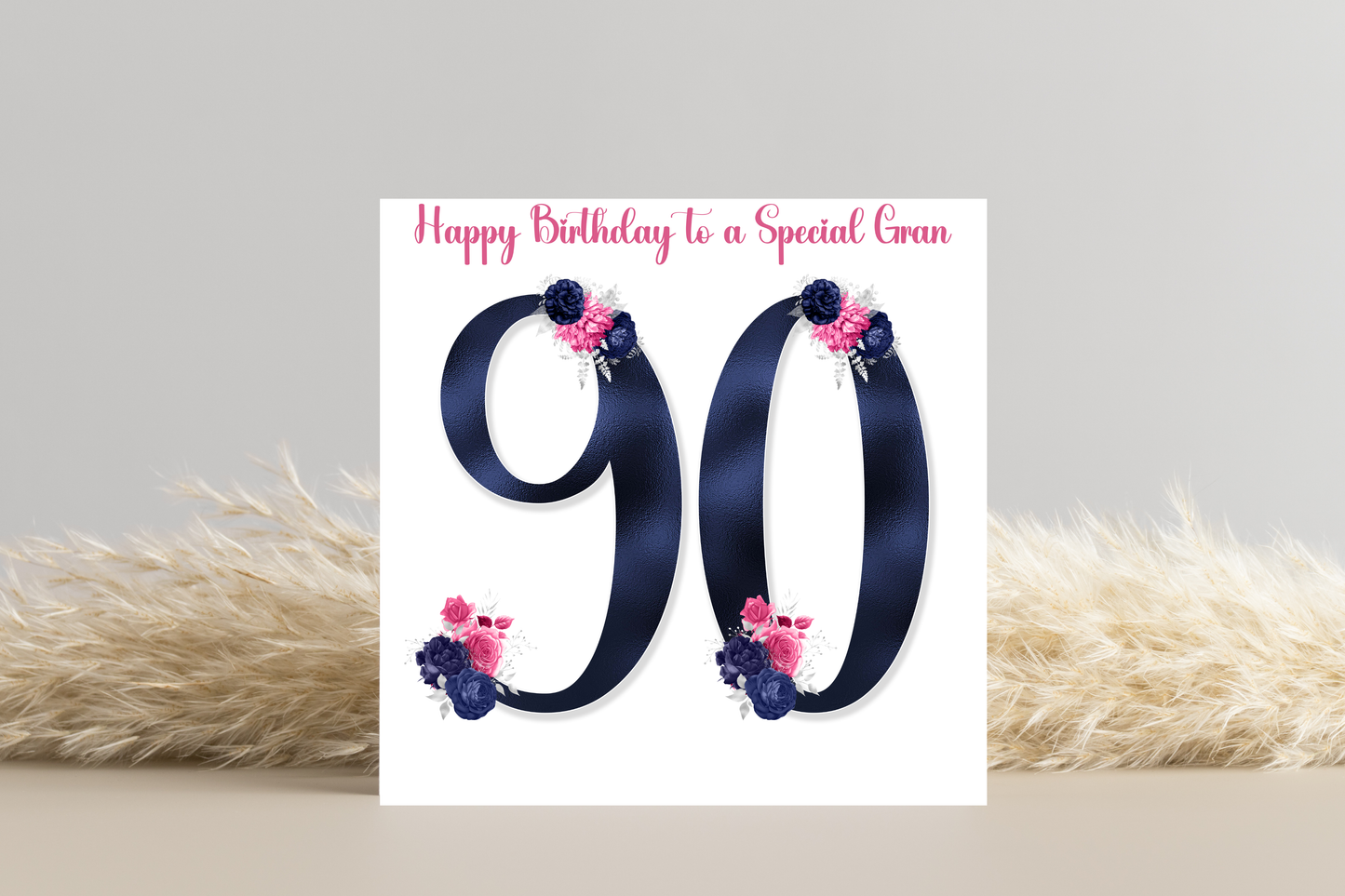 Personalised 90th Birthday Card