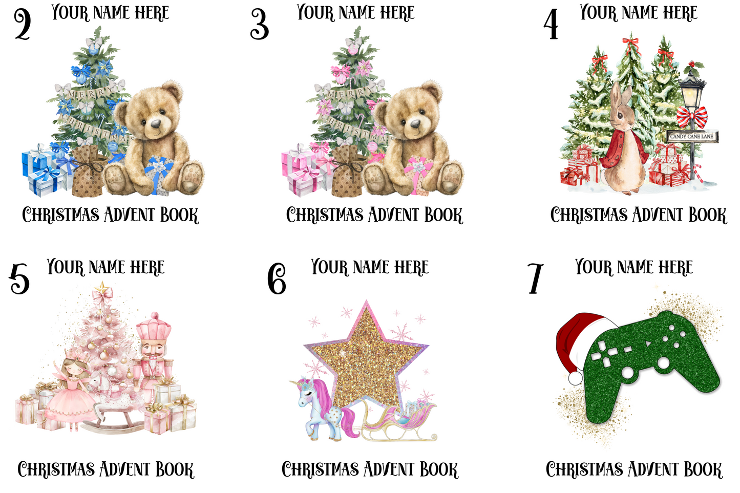 Personalised Christmas Advent Activity Book