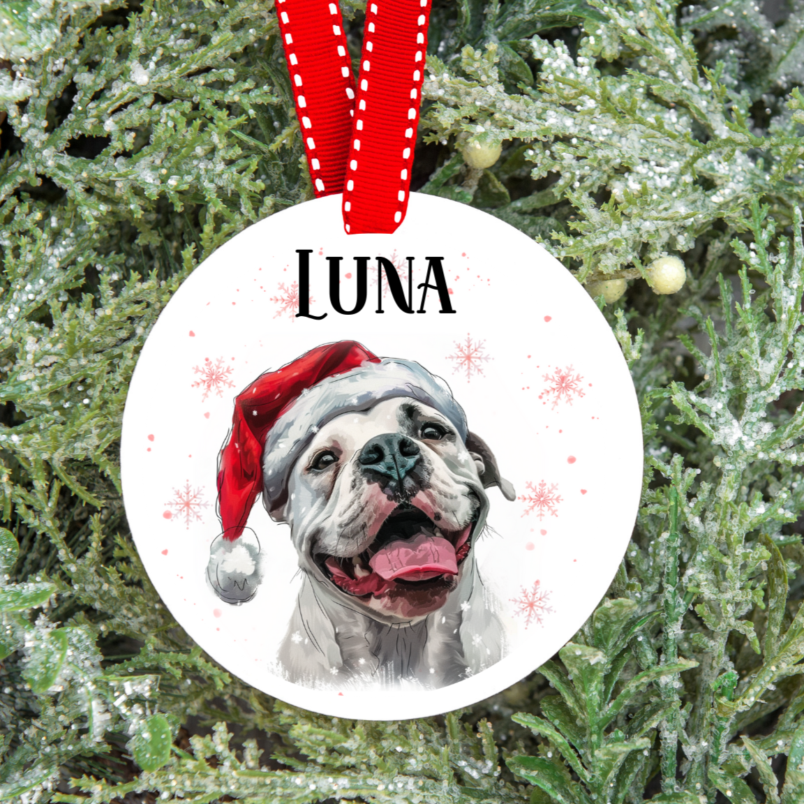 Personalised Dog Christmas Tree Decoration