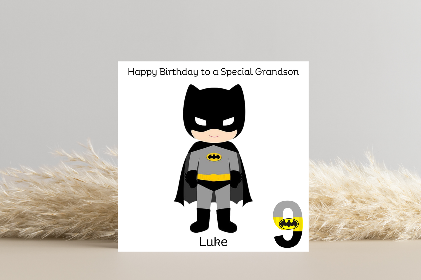 Personalised Batman Birthday Card