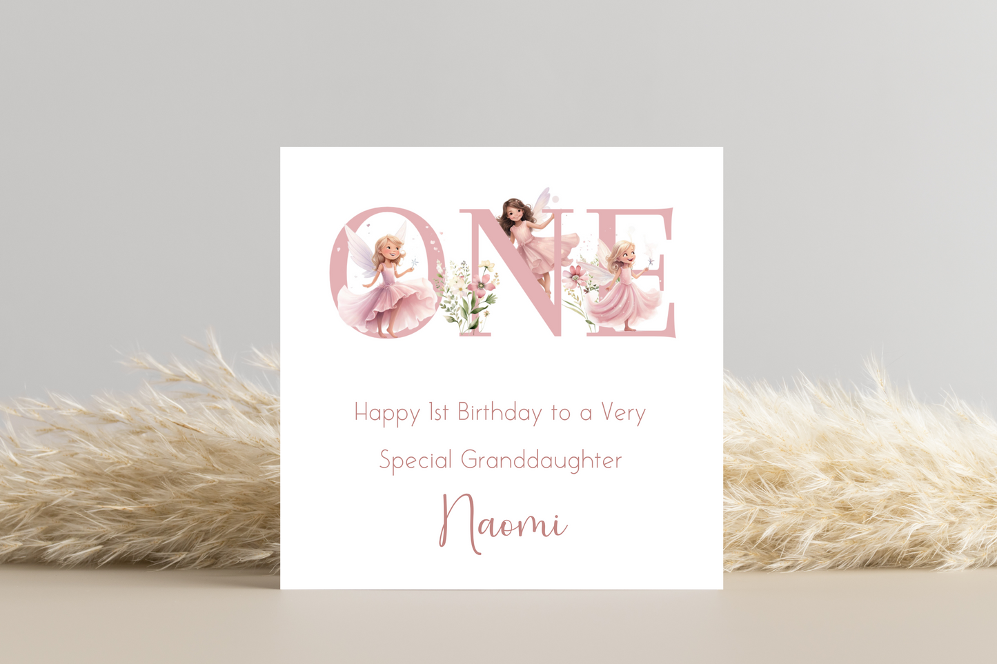 Personalised Fairy Birthday Card