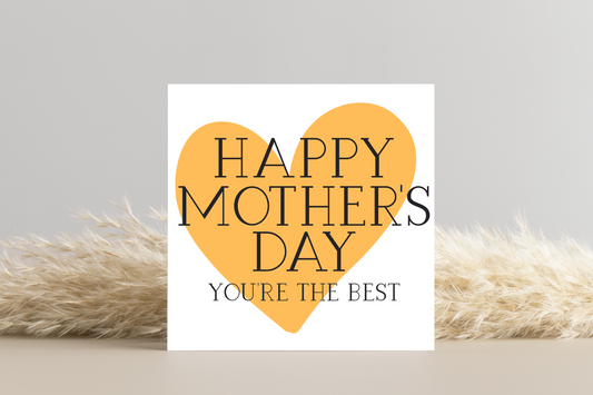 Happy Mother's Day Heart Card