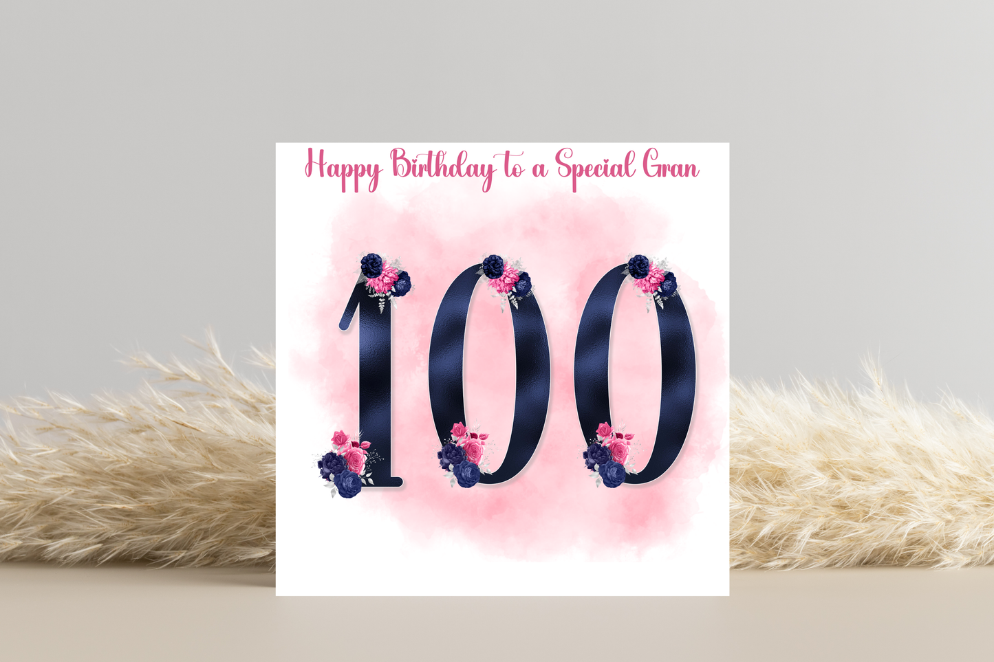 Personalised 100th Birthday Card