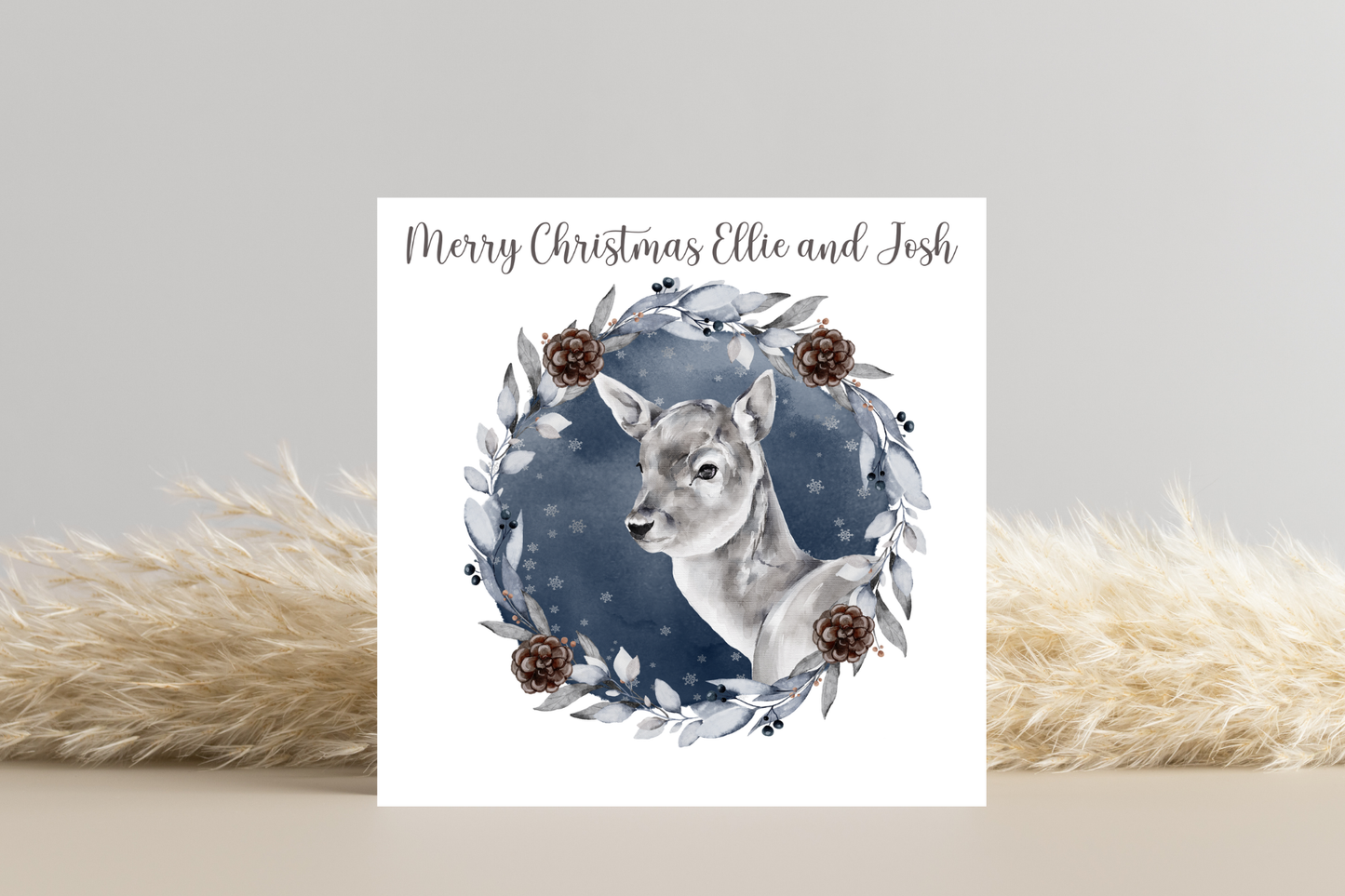 Personalised Winter Animal Christmas Card