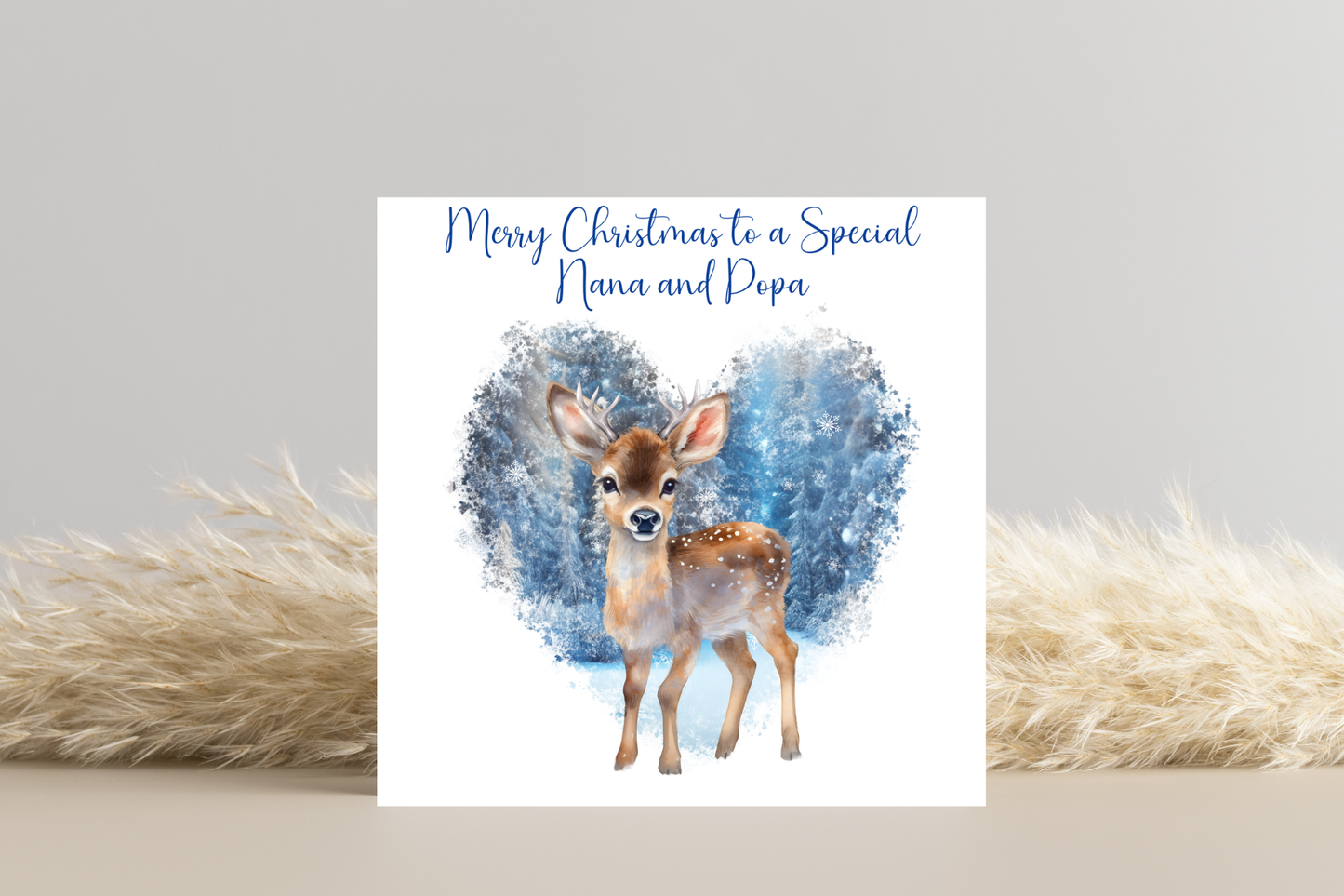 Personalised Reindeer Christmas Card for a Special Couple