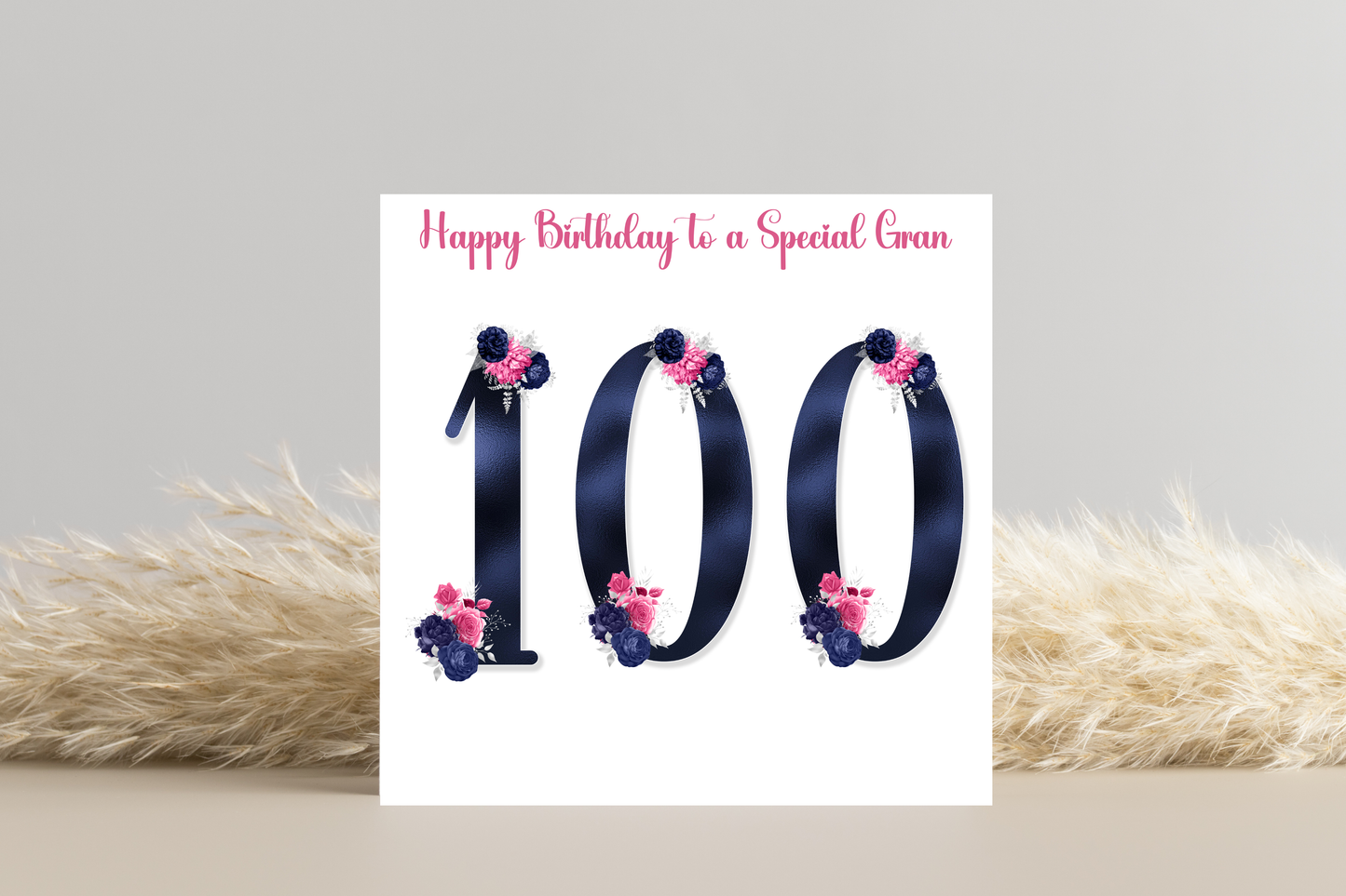 Personalised 100th Birthday Card