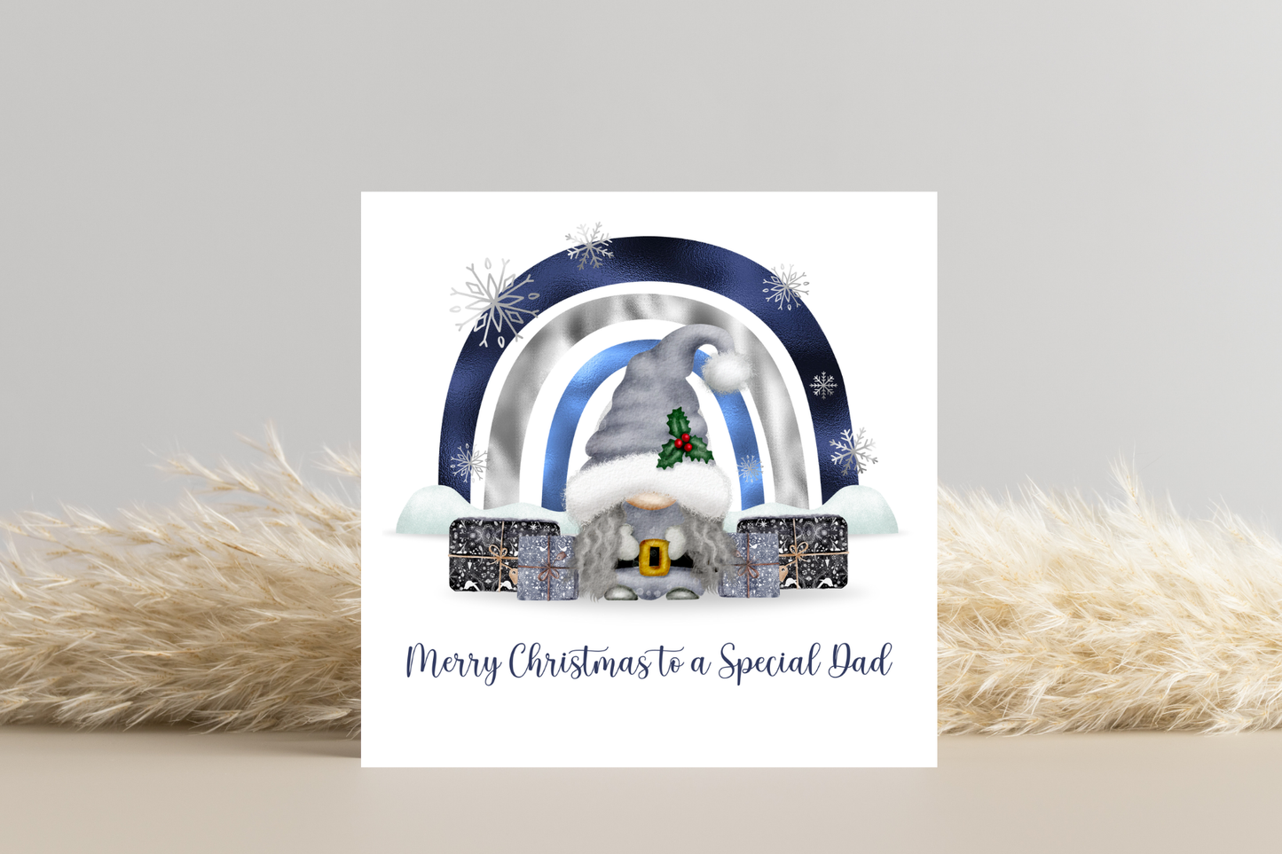 Personalised Christmas Gonk Christmas Card