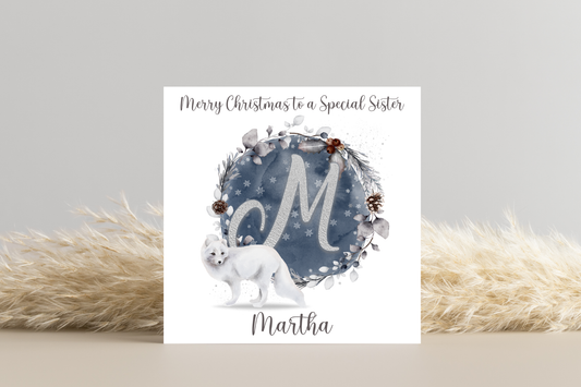 Personalised Polar Bear Christmas Card