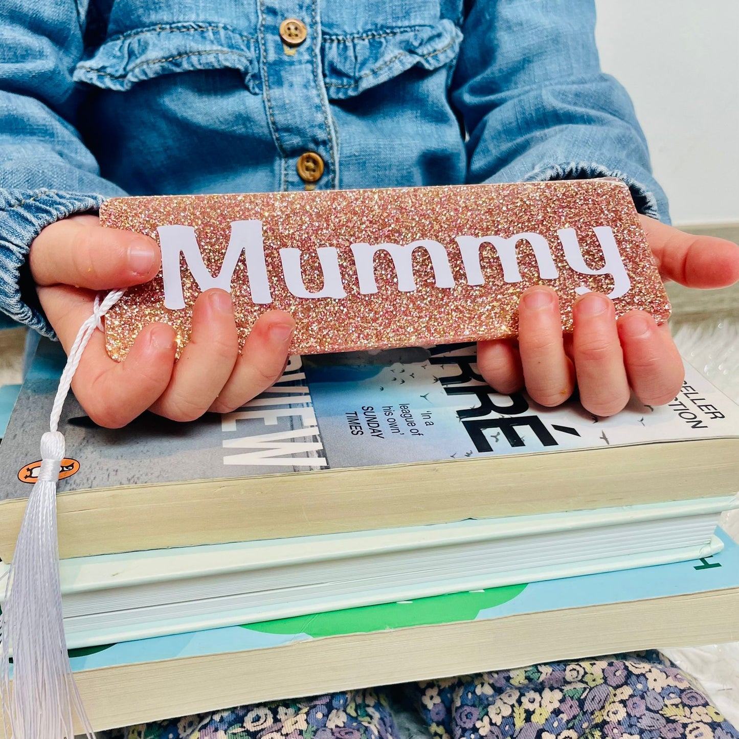 Personalised Glittery Acrylic Bookmark