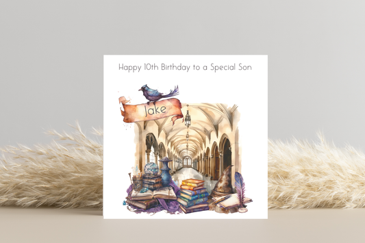 Personalised Harry Potter Inspired Birthday Card