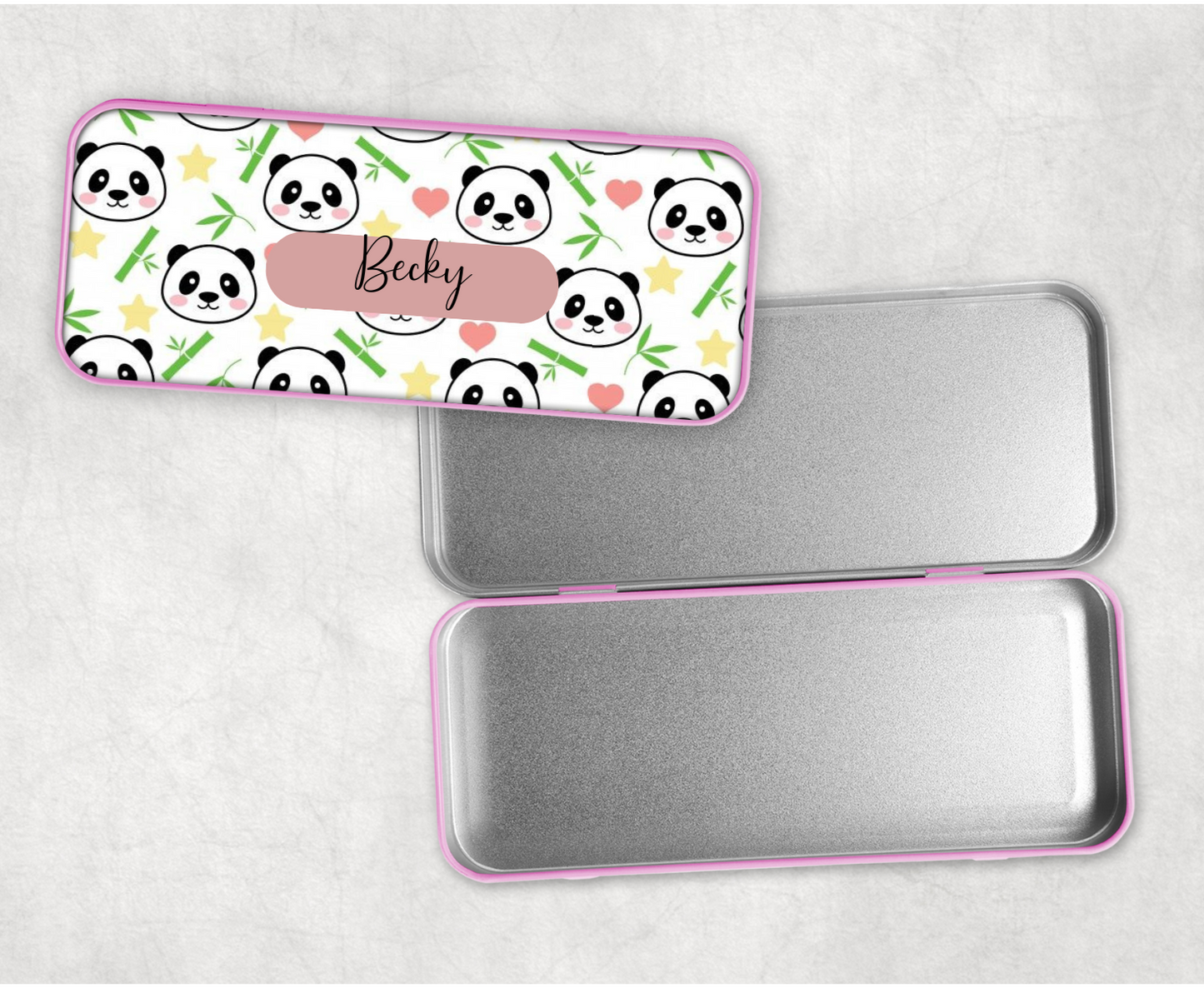 Personalised Panda Pencil Tin